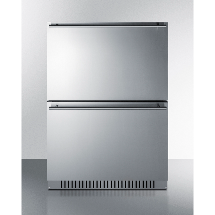 Summit 24 Inch Wide 2-Drawer Refrigerator-Freezer, ADA Compliant