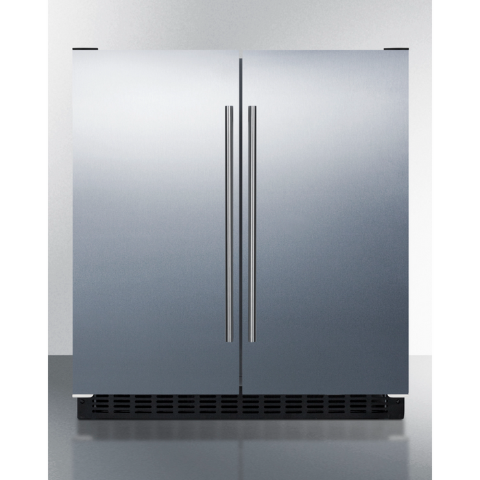 Summit 30 Inch Wide Built-In Refrigerator-Freezer