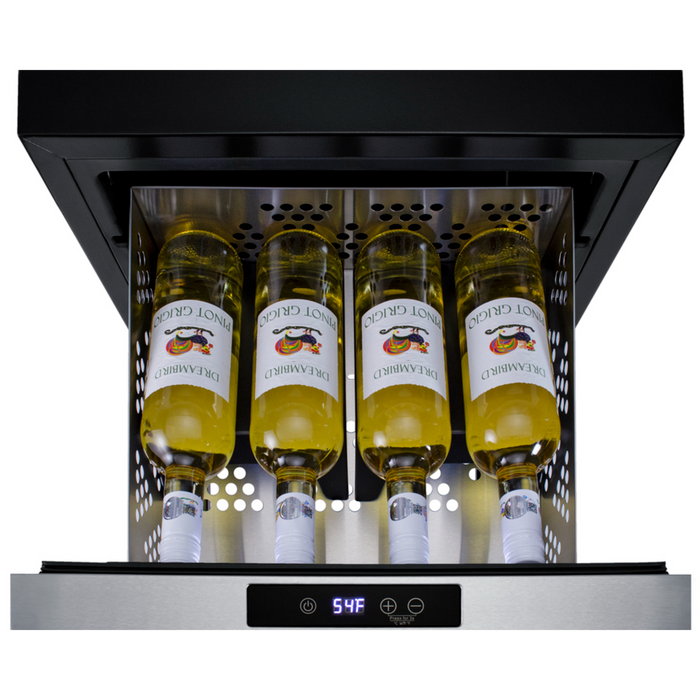 Summit 18 Inch Wide Built-In Wine/Beverage Cooler Drawer