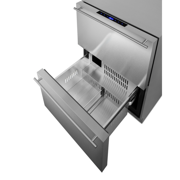 Summit 24 Inch Wide 2-Drawer Refrigerator-Freezer, ADA Compliant
