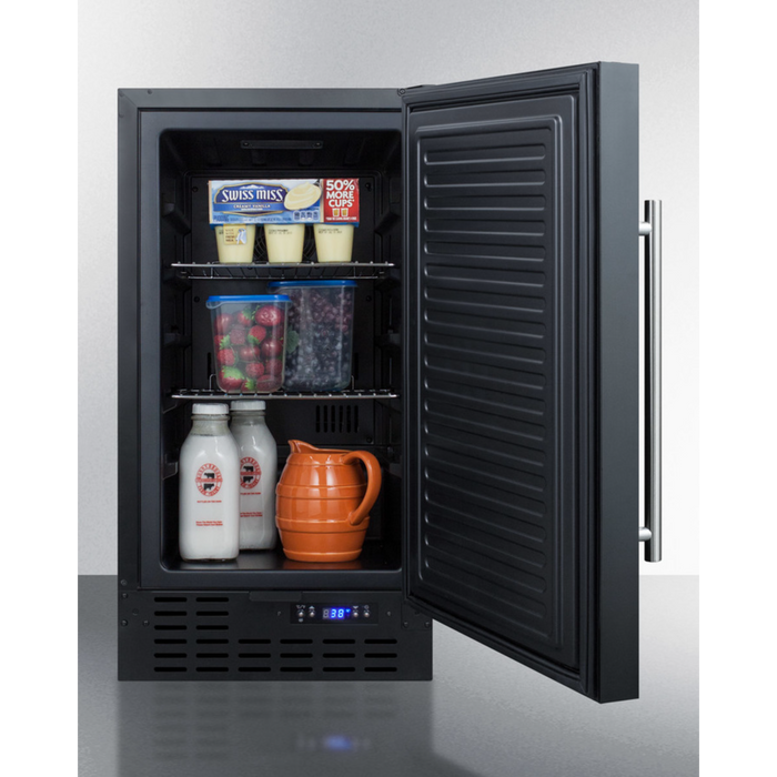 Summit 85 Inch Wide Casework Suite with Refrigerator and Microwave, ADA Height