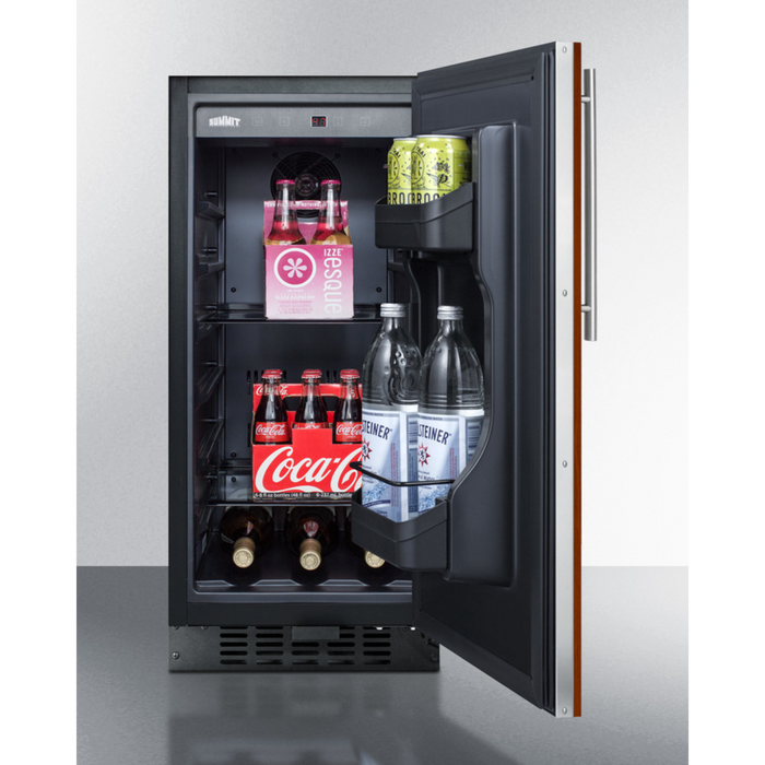 Summit 15 Inch Wide Built-In All-Refrigerator, ADA Compliant (Panel Not Included)