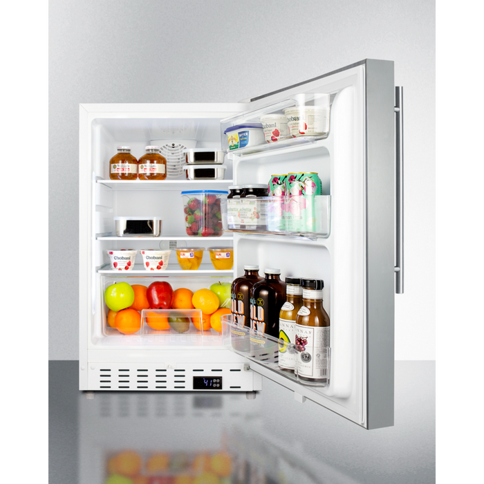 Summit 21 Inch Wide Built-In All-Refrigerator, ADA Compliant