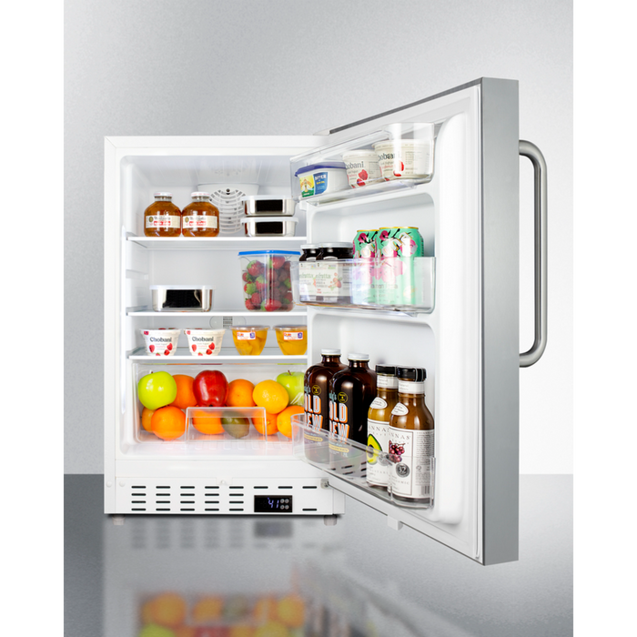 Summit 21 inch Wide Built-In All-Refrigerator, ADA Compliant