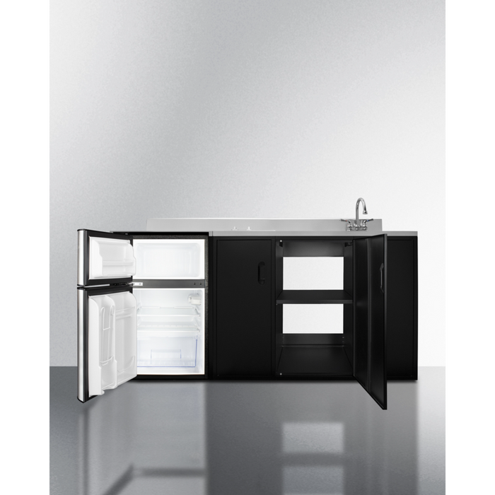 Summit 72 Inch Wide All-In-One Kitchenette, ADA Counter Height