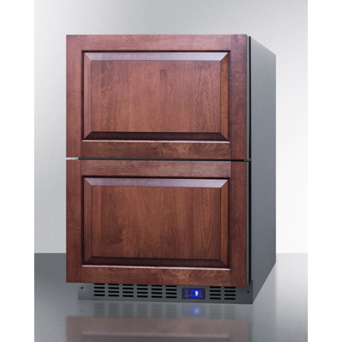 Summit 24 Inch Wide Built-In 2-Drawer All-Refrigerator
