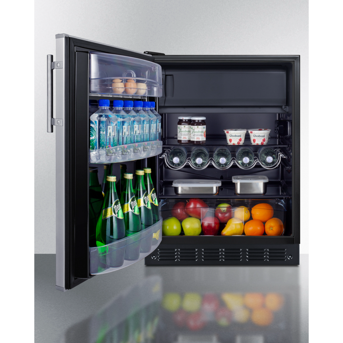 Summit 24 inch Wide Refrigerator-Freezer