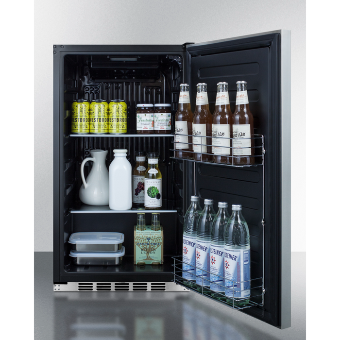 Summmit Shallow Depth Built-In All-Refrigerator (Panel Not Included)