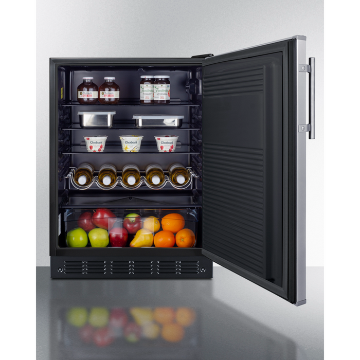 Summit 24 Inch Wide All-Refrigerator, ADA Compliant