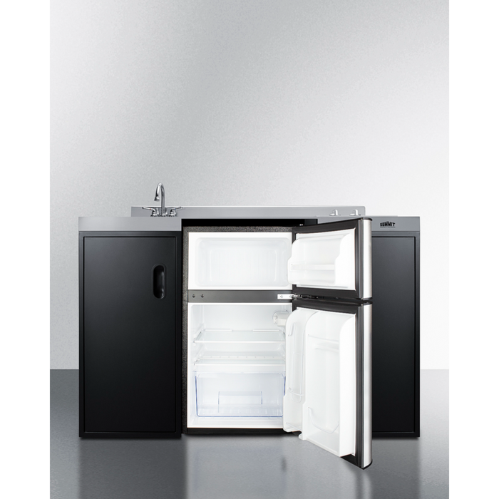 Summit 54 Inch Wide All-In-One Kitchenette, ADA Counter Height