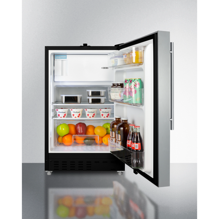 Summit 21 Inch Wide Built-in Refrigerator-Freezer, ADA Compliant