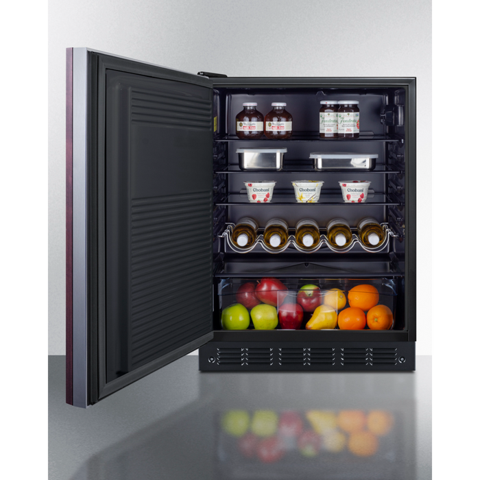 Summit 24 Inch Wide All-Refrigerator, ADA Compliant (Panel Not Included)