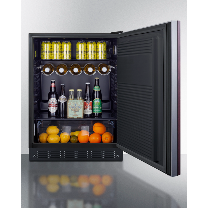 Summit 24 Inch Wide All-Refrigerator, ADA Compliant (Panel Not Included)