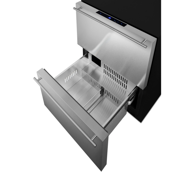 Summit 24 Inch Wide Outdoor 2-Drawer All-Freezer, ADA Compliant