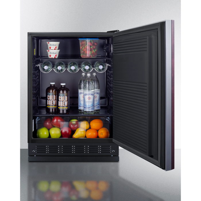 Summit 24 Inch Wide All-Refrigerator (Panel Not Included)