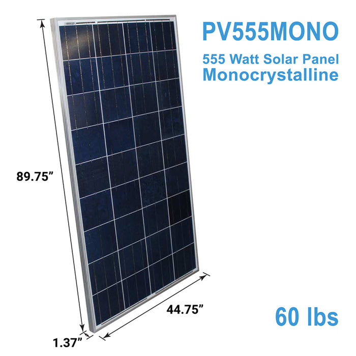 AIMS Power 555 Watt Solar Panel Monocrystalline – 10 PACK