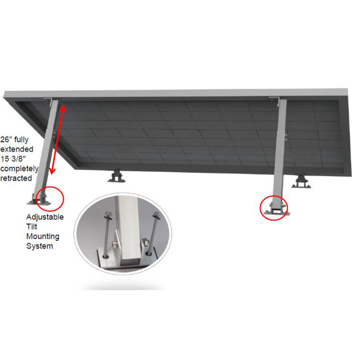 AIMS Power Angle Mounting Bracket for Single Panel