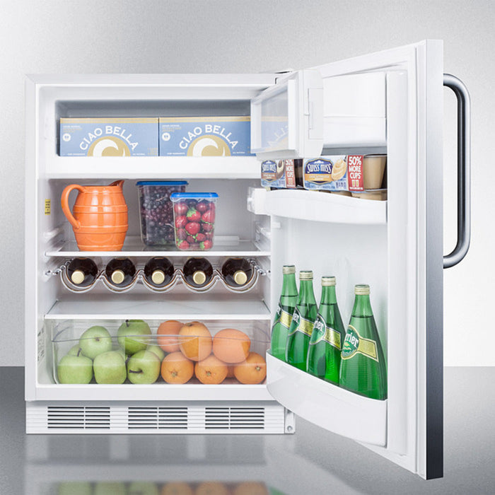 Summit 24 Inch Wide Built-In Refrigerator-Freezer, ADA Compliant