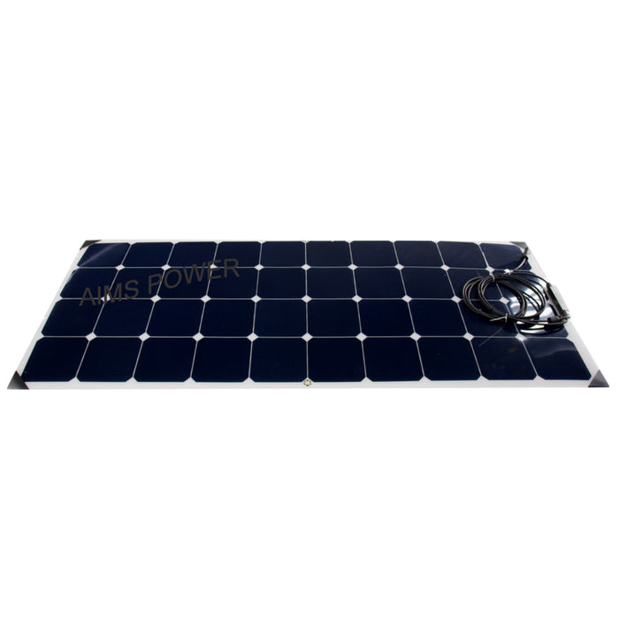 AIMS Power 130 Watt Flexible Bendable Slim Solar Panel Monocrystalline