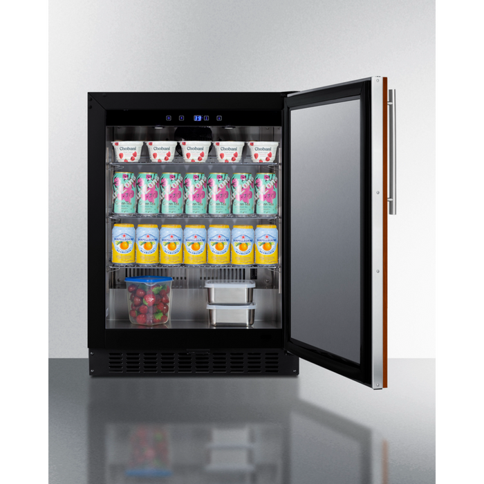 Summit 24 Inch Wide Built-In All-Refrigerator, ADA Compliant (Panel Not Included)