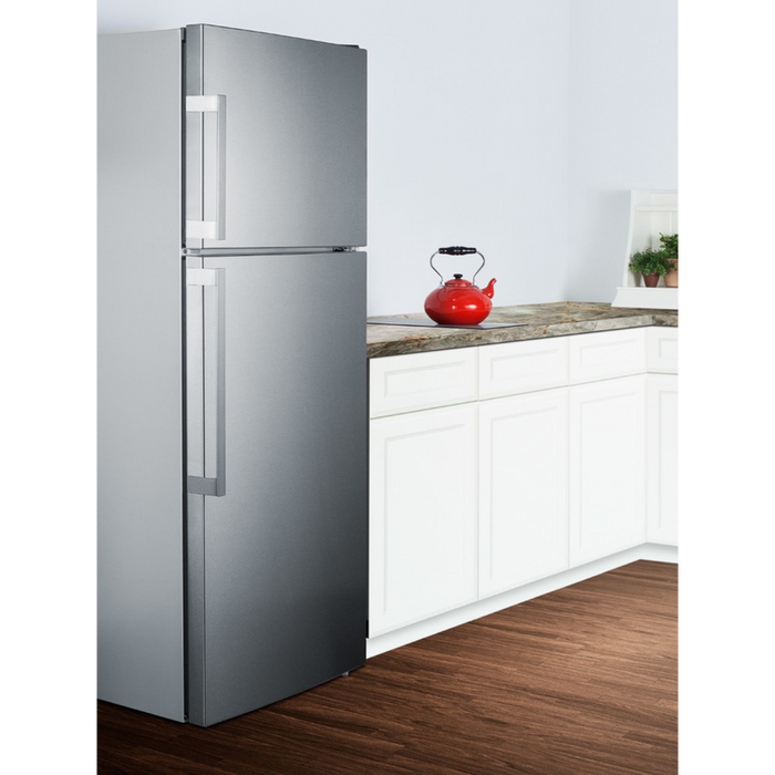 Summit 28 Inch Wide Top Mount Refrigerator-Freezer With Icemaker