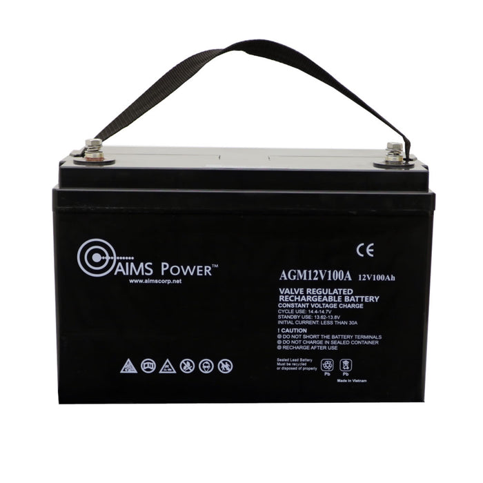 AIMS Power Solar Kit 190 W Solar | 800 W Inverter | 100 A Battery