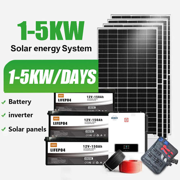 Solar Energy System 3KW 5KW Household Solar Panel Storage System Solar Energy System