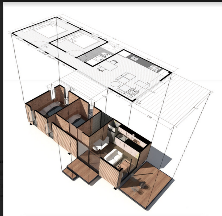 40ft Prefabricated Kit House