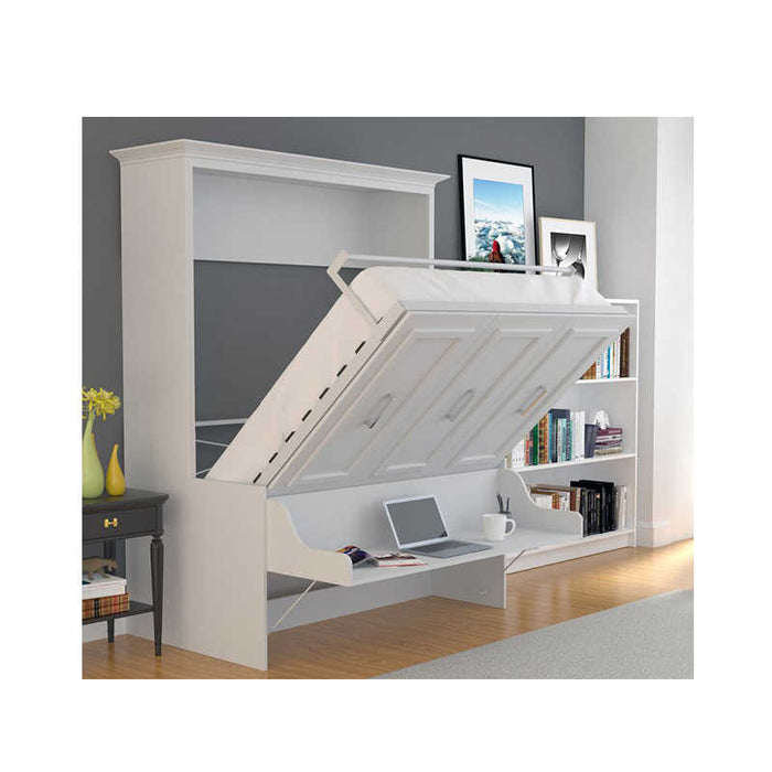 Murphy Bed - full folding adjustable cabinet with storage cabinet and desk