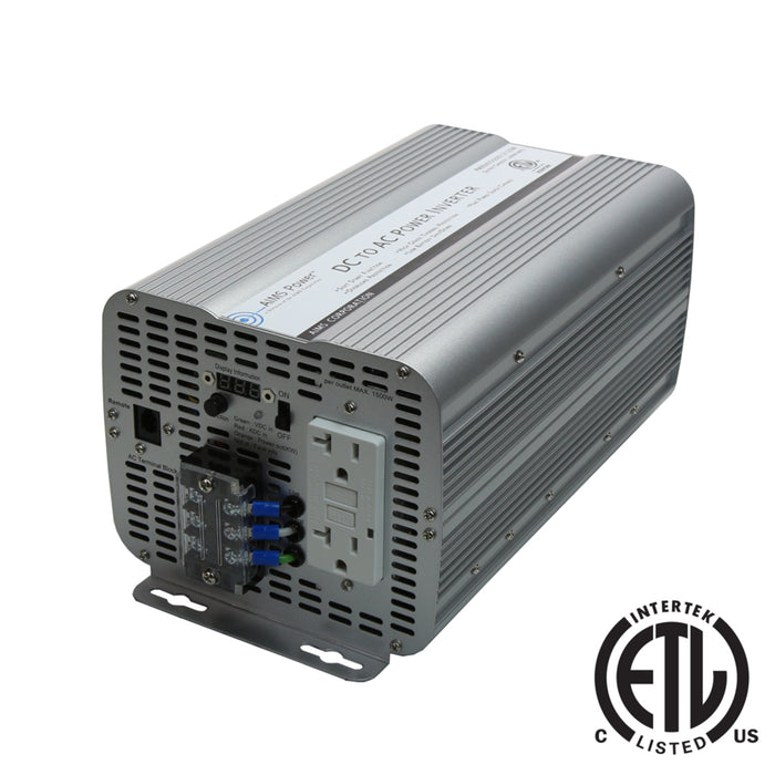 AIMS Power 2000 Watt Power Inverter GFCI ETL Listed Conforms to UL458 Standards